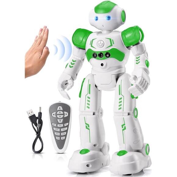 RC Robot Toys for Kids,Gesture & Sensing Remote Control Robot for 4 5 6 7 8 Year - Picture 1 of 8
